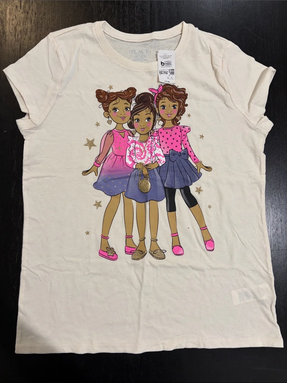 CLEARANCE NWT Pink & Navy Girls Graphic size 16